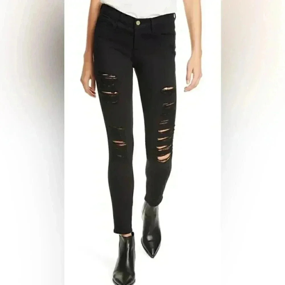 Frame Le skinny de jeanne “sunset grove” casual 5 pocket stretch denim jean 25